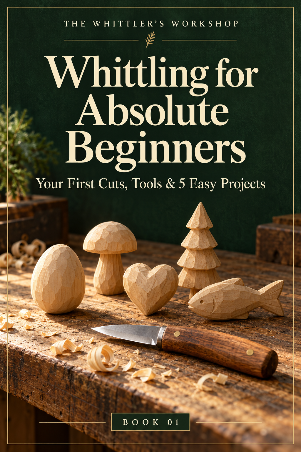 Whittling for Absolute Beginners – Your First Cuts, Tools & 5 Easy Projects